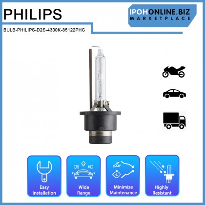 Philips D2S 35W 4300K 85122 Xenon HID Headlight Bulb Replacement Toyota Honda VW BMW Benz Philips D2S 35W 4300K 85122 Xenon HID Headlight Bulb Replacement Toyota Honda VW BMW Benz